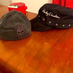 2 Harley Davidson hats